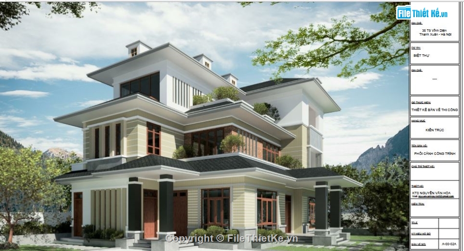 file revit biệt thự 2 tầng,Mẫu revit biệt thự 2 tầng,File revit biệt thự 2 tầng,revit biệt thự 2 tầng,bản vẽ revit biệt thự 2 tầng